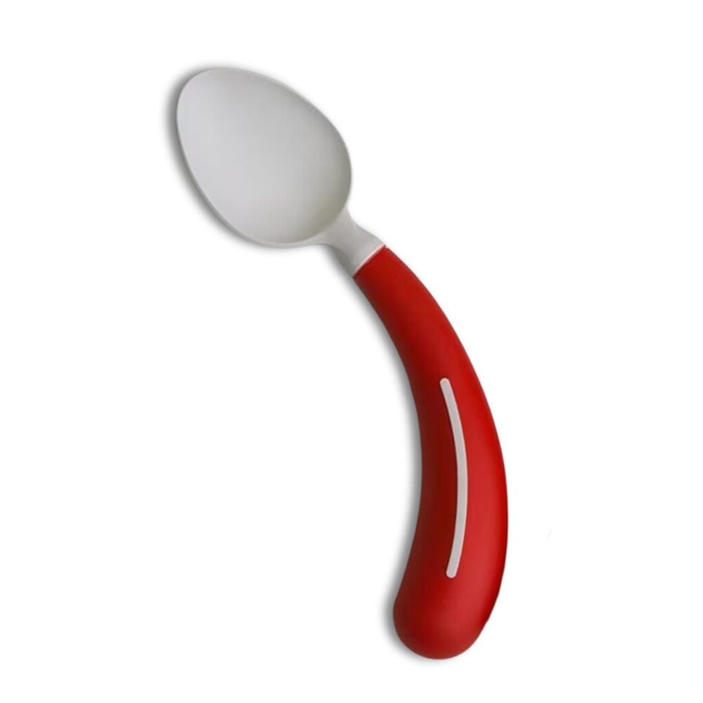 henro grip cutlery spoon right hand red