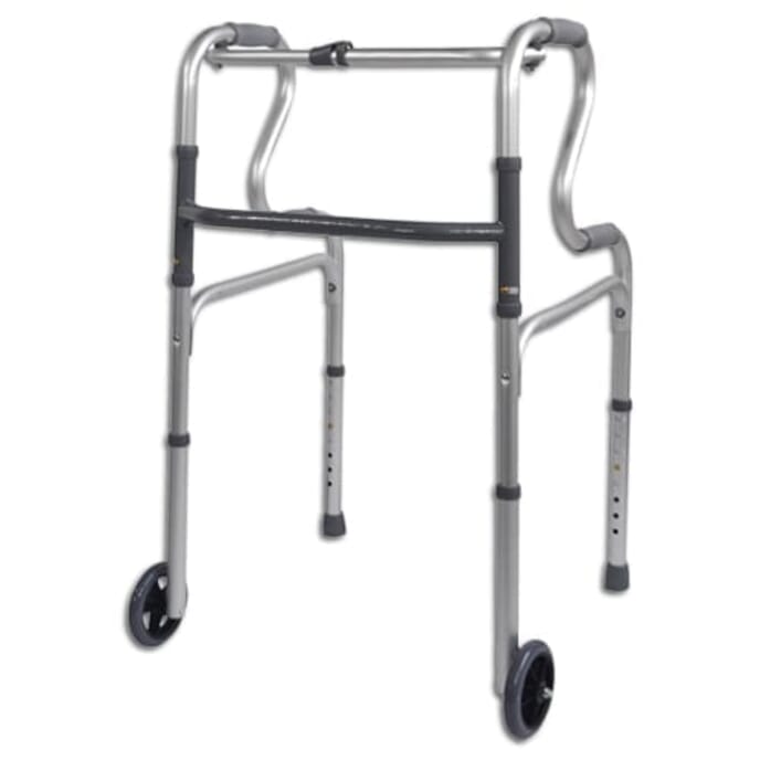 hi rise fold down wheeled walking frame