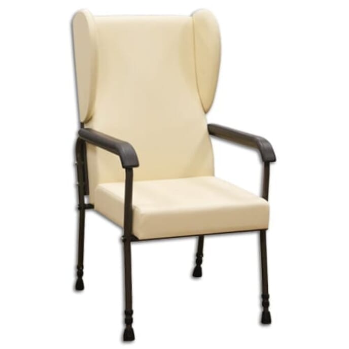 high back ergo chair cream