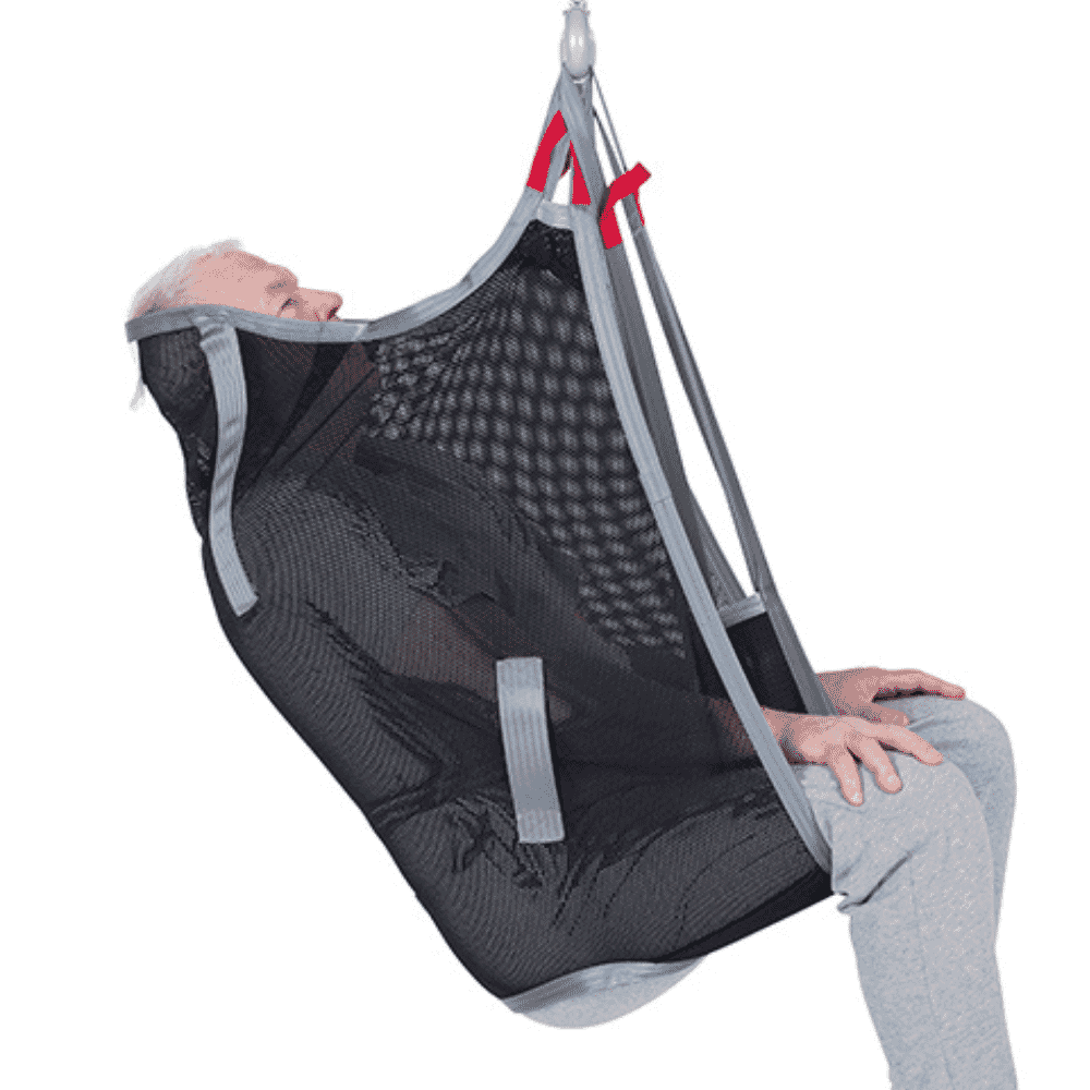 high back net sling side
