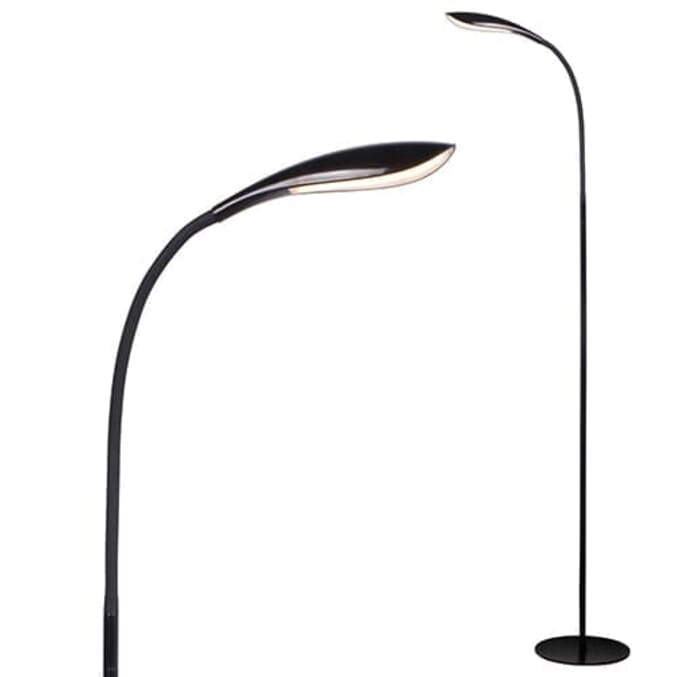 high vision led floor lamp black