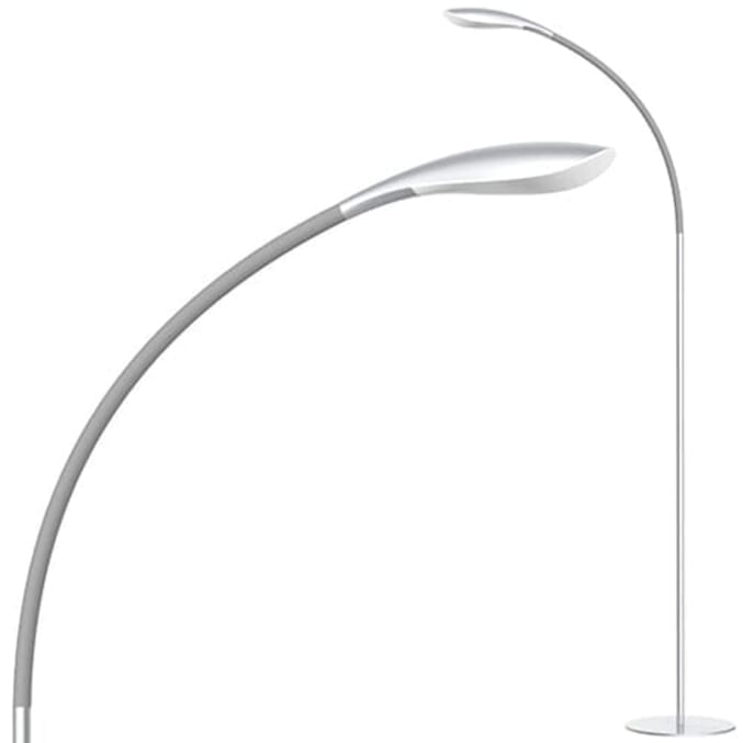 high vision led floor lamp silver