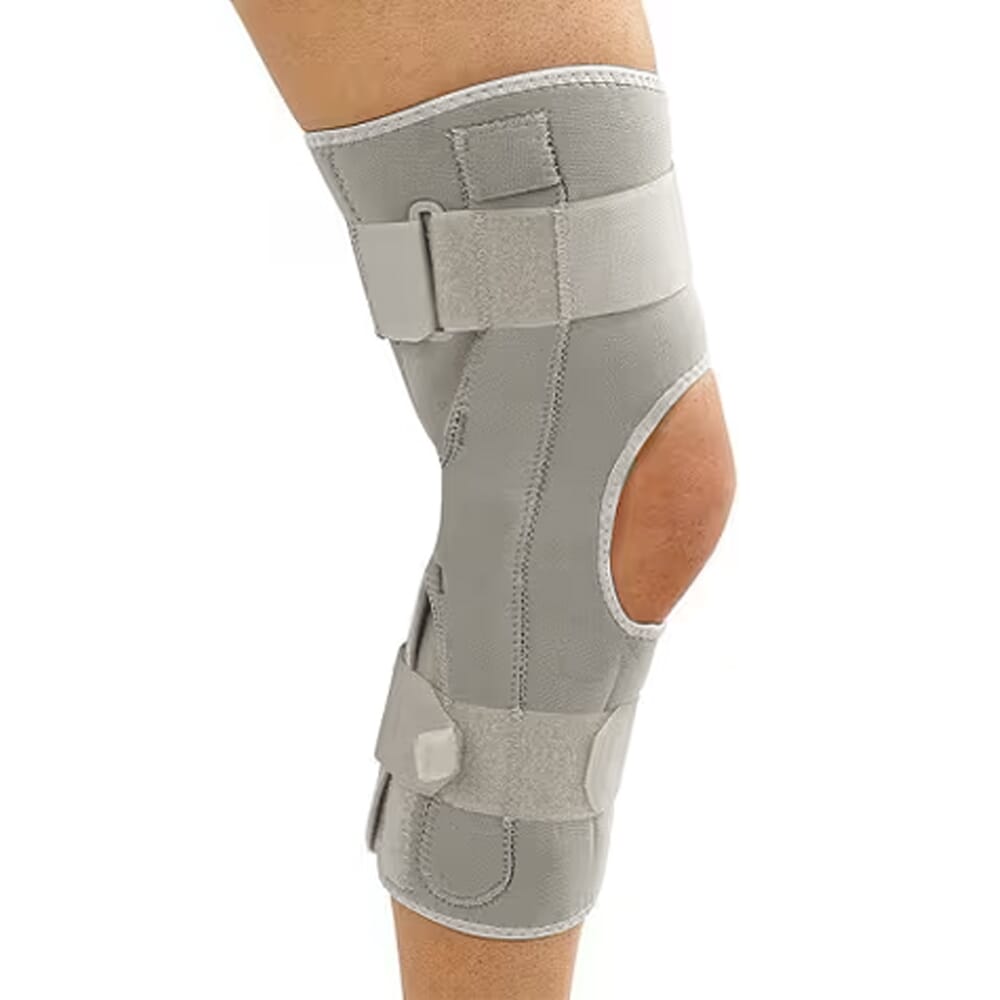 View Hinged Knee Support Wrap X Small Long Neoprene information