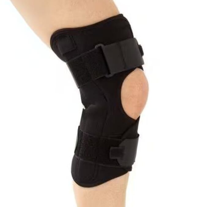 hinged knee support wrap standard ortho tex
