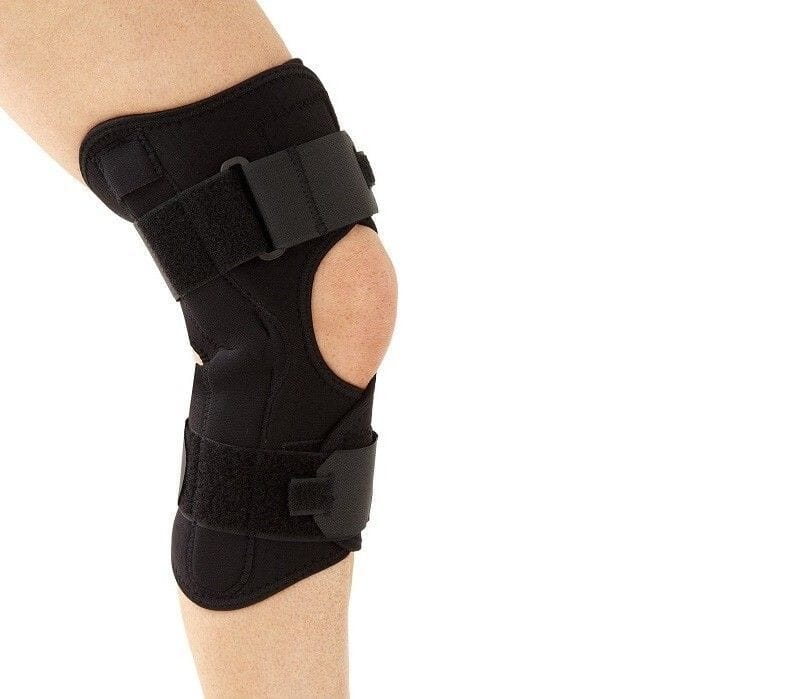 View Hinged Knee Support Wrap Large Standard OrthoTex information