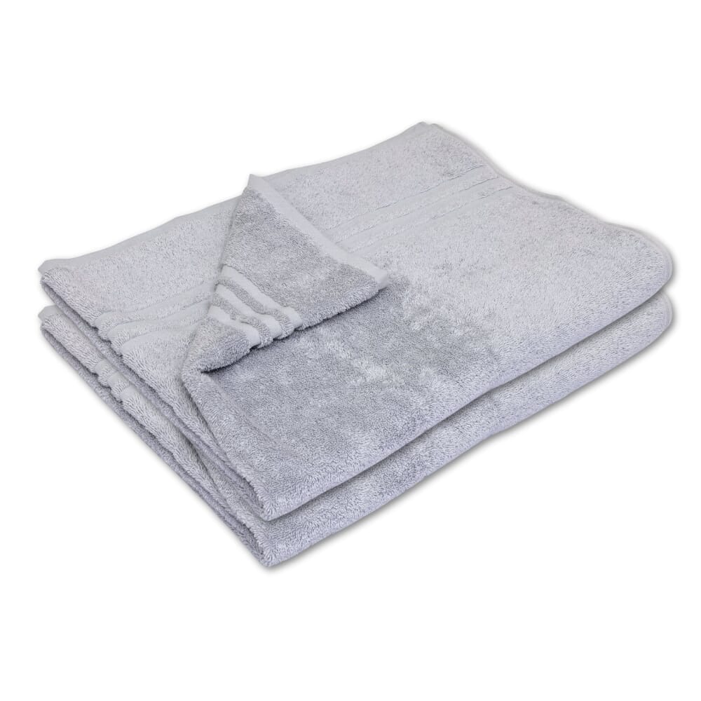 hunsbury bath sheets pack of 2 light grey