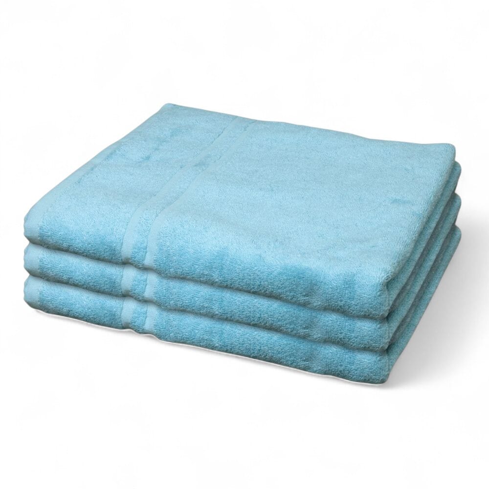 View Hunsbury Bath Towels Pack of 3 Blue information