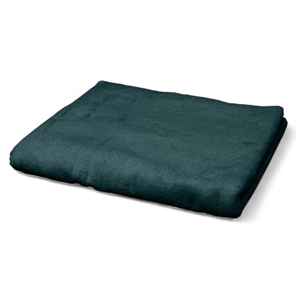 hunsbury bath towels pack of 3 dark green single