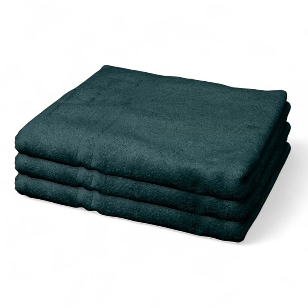 View Hunsbury Bath Towels Pack of 3 Dark Green information