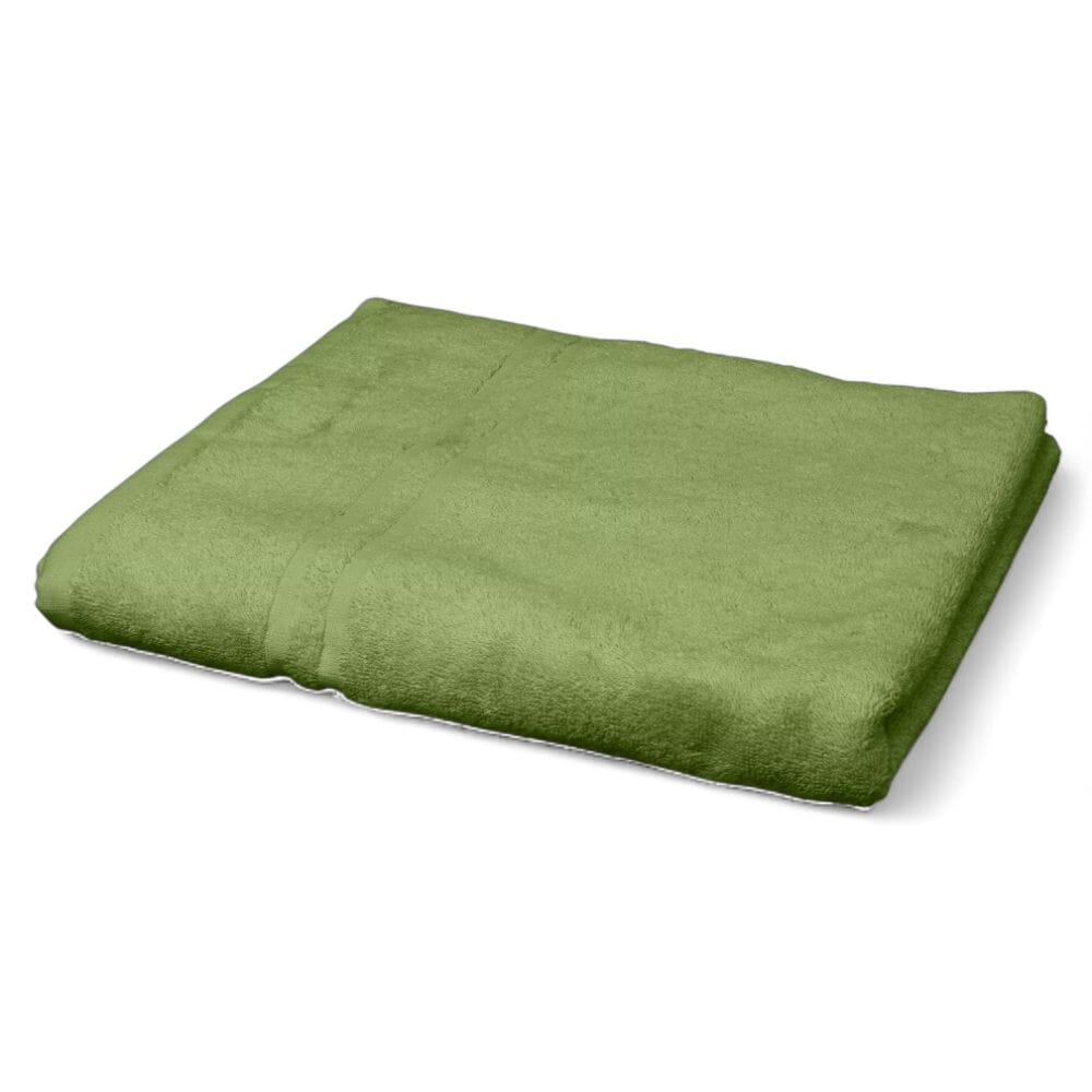 hunsbury bath towels pack of 3 green single
