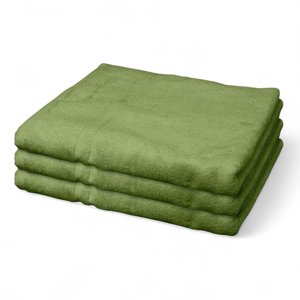 View Hunsbury Bath Towels Pack of 3 Green information