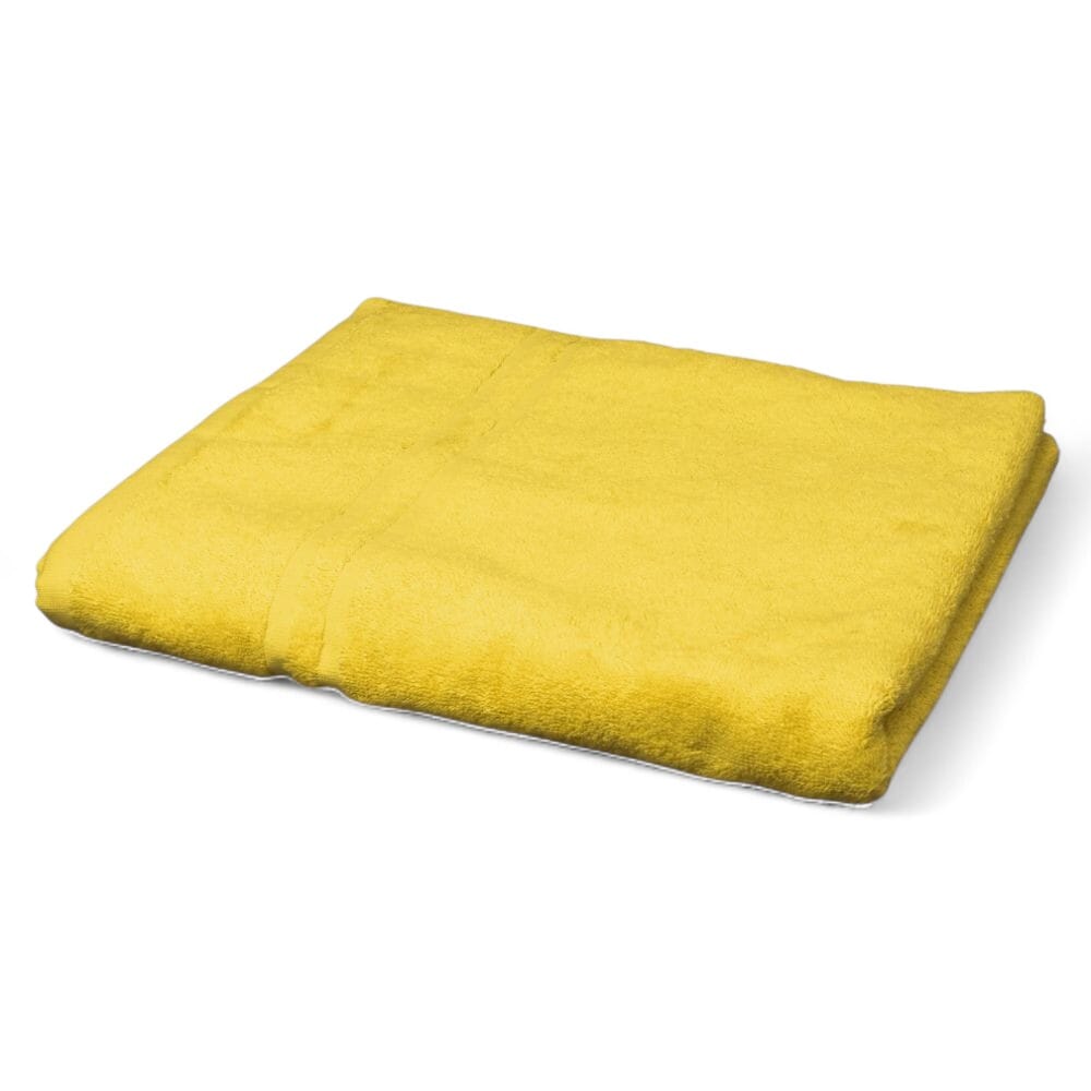 hunsbury bath towels pack of 3 lemon single