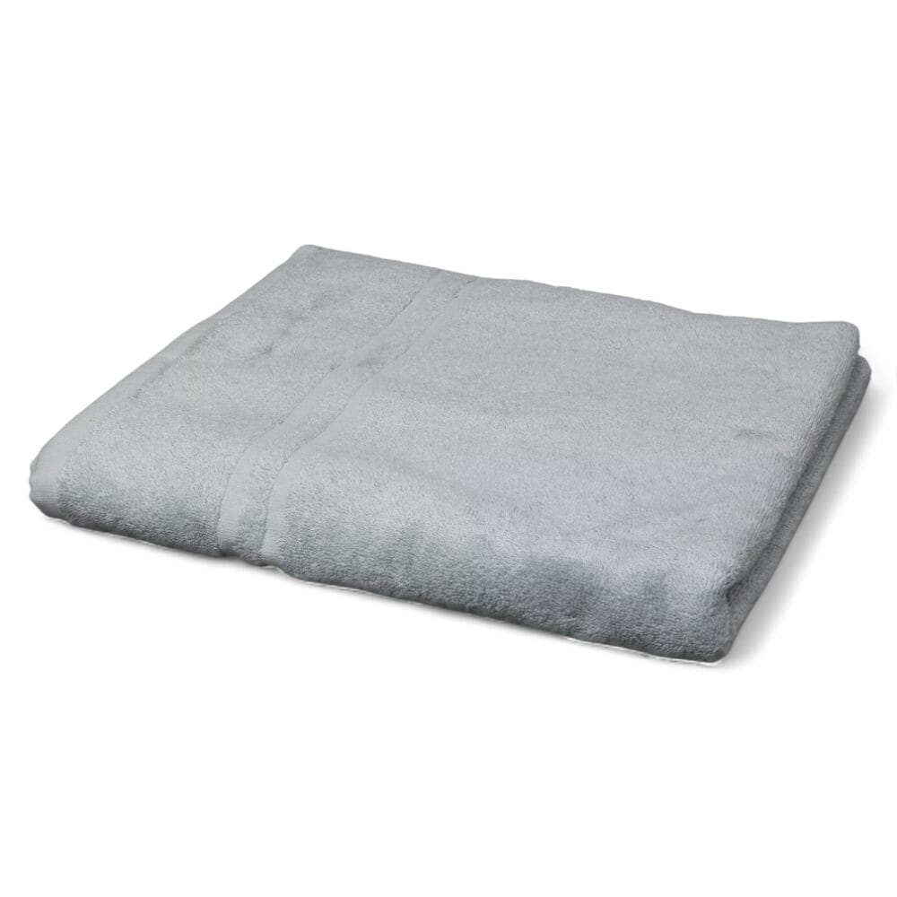 hunsbury bath towels pack of 3 light grey single