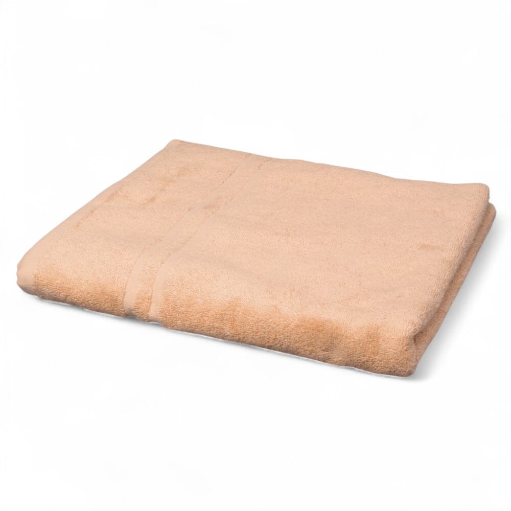 hunsbury bath towels pack of 3 peach single