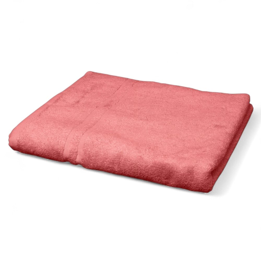 hunsbury bath towels pack of 3 pink single