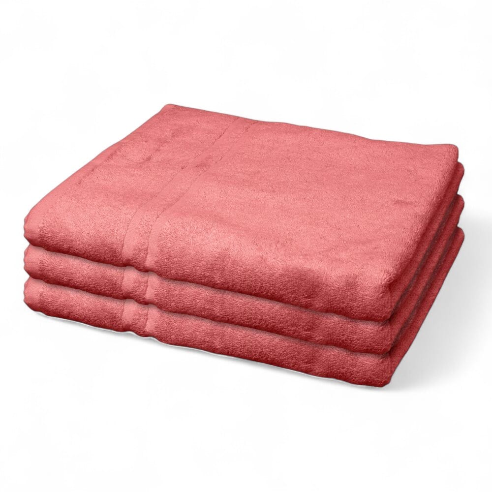 View Hunsbury Bath Towels Pack of 3 Pink information