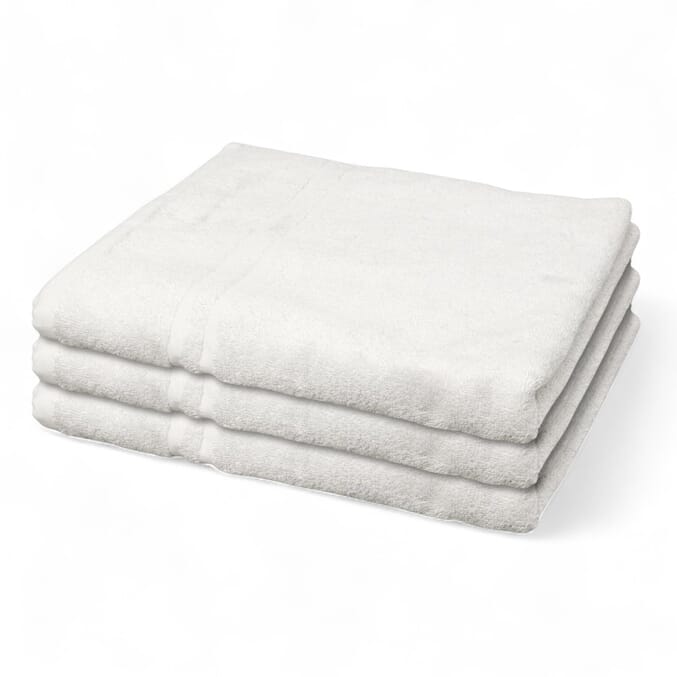 hunsbury bath towels pack of 3 white