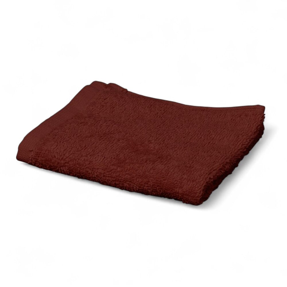 hunsbury face cloths pack of 6 brown single