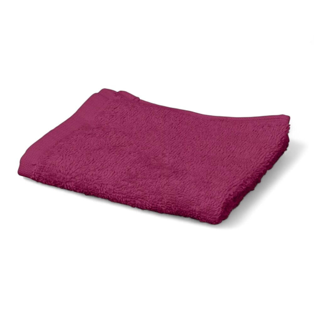 hunsbury face cloths pack of 6 festive plum single