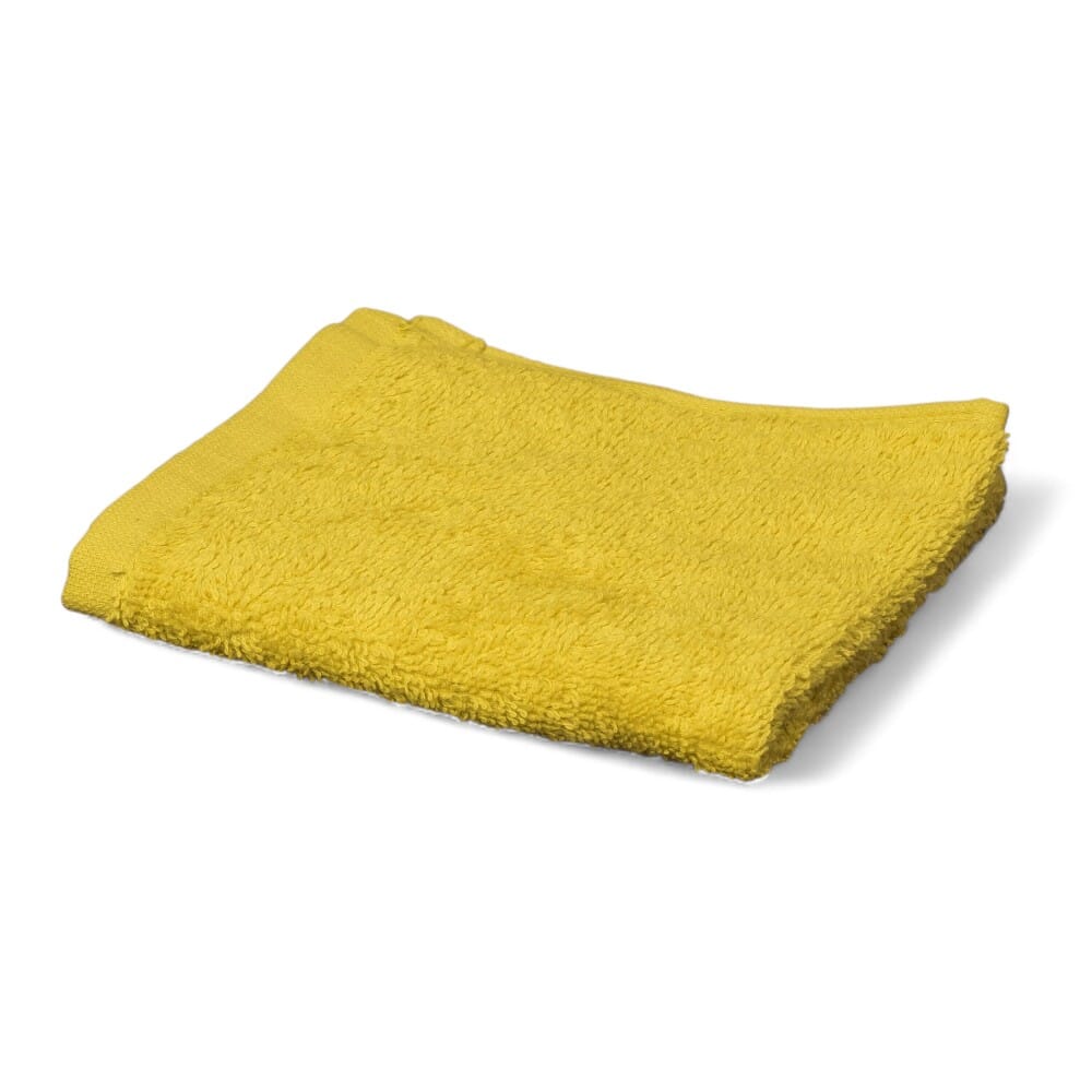 hunsbury face cloths pack of 6 lemon single