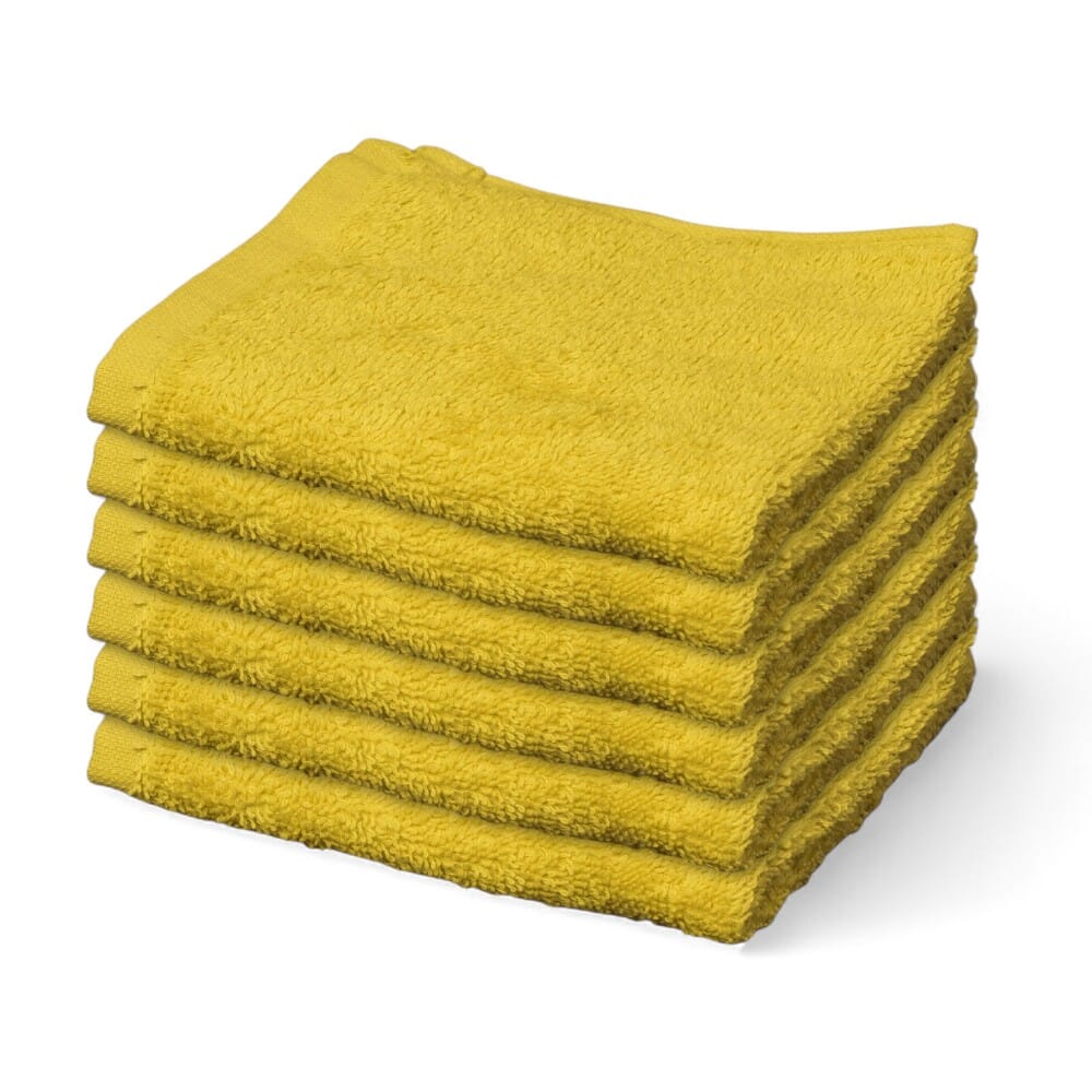 View Hunsbury Face Cloths Pack of 6 Lemon information