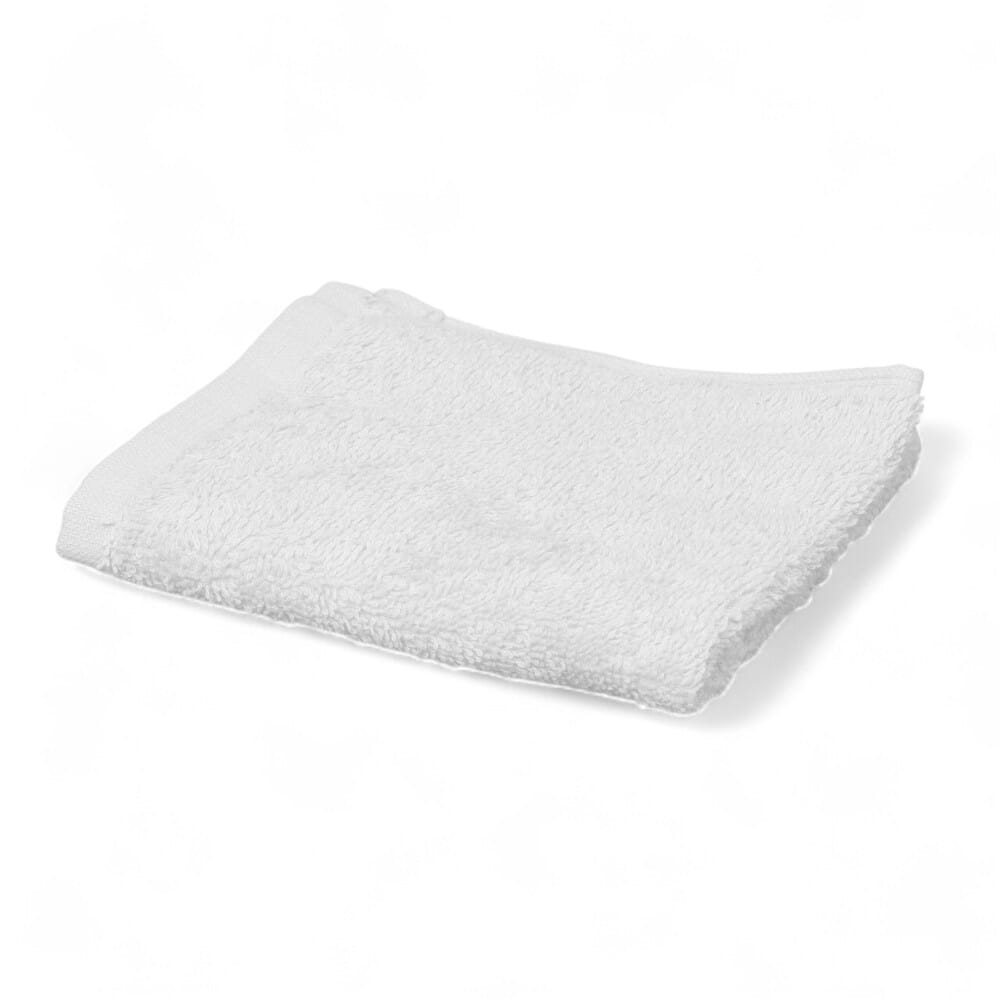 hunsbury face cloths pack of 6 white single