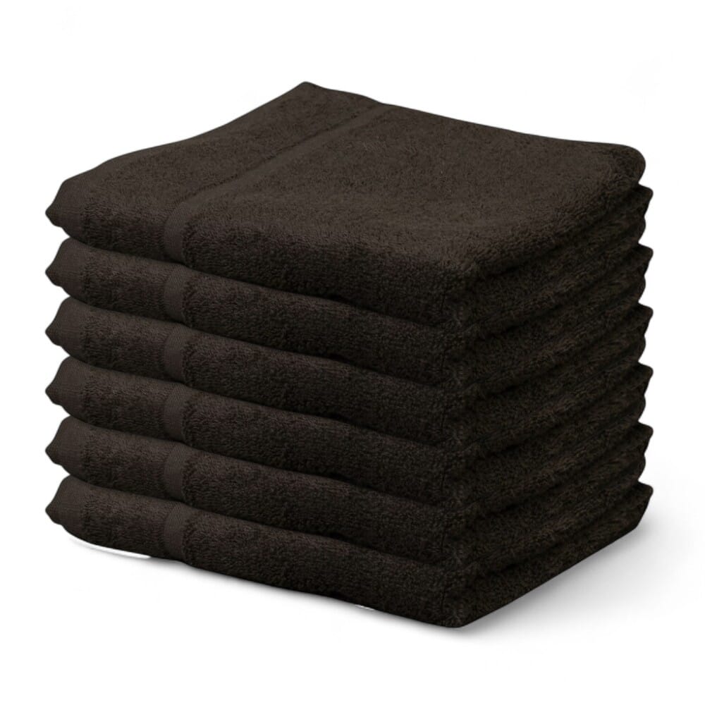 hunsbury hand towels pack of 6 black