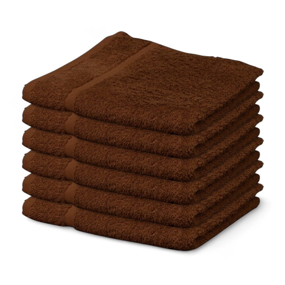 hunsbury hand towels pack of 6 brown