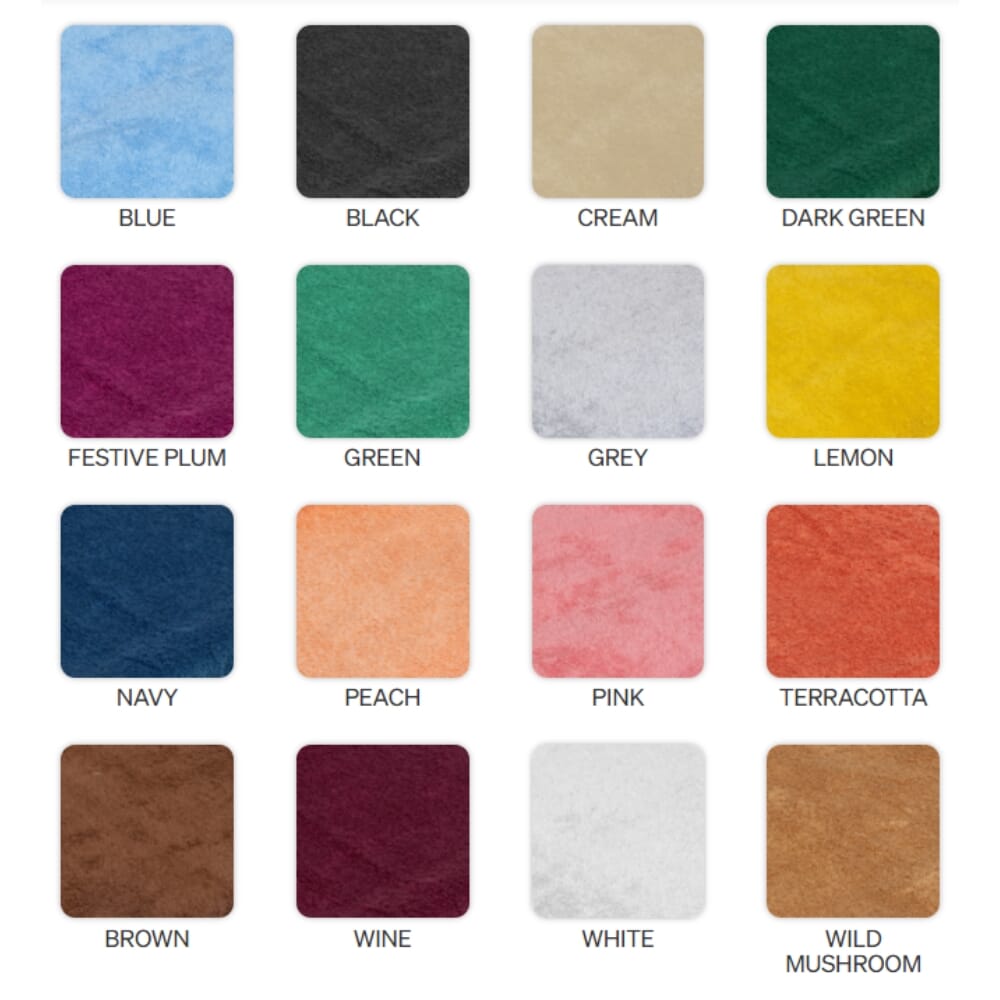 hunsbury hand towels pack of 6 colours