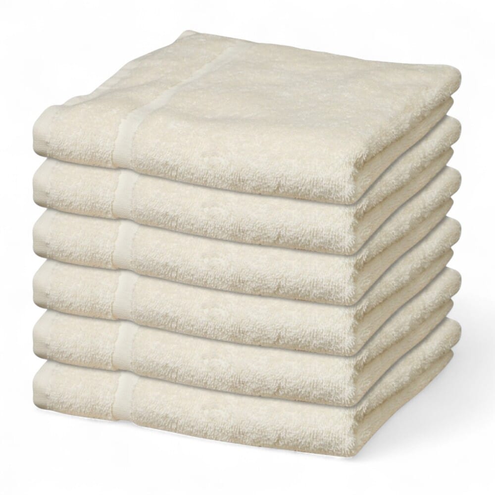 hunsbury hand towels pack of 6 cream
