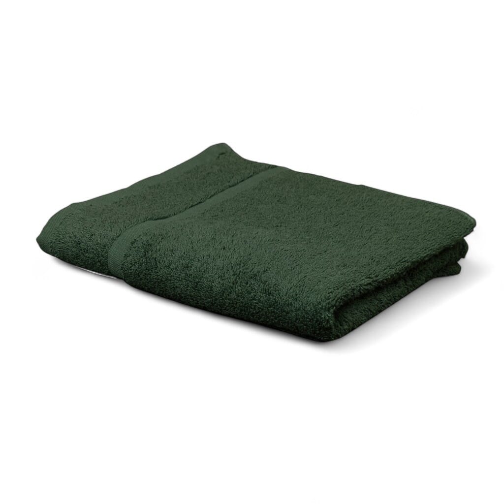 hunsbury hand towels pack of 6 dark green single