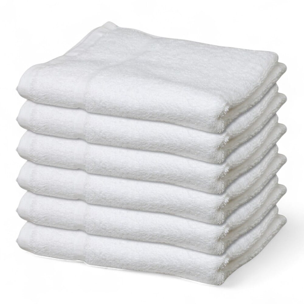 hunsbury hand towels pack of 6 white