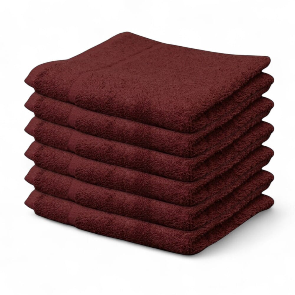hunsbury hand towels pack of 6 wine