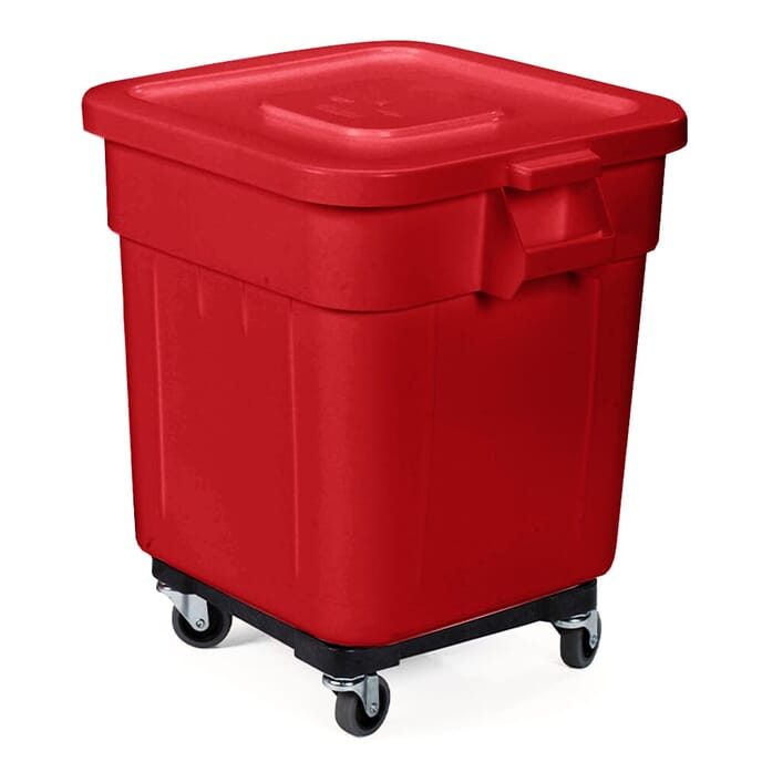 huskee laundry bin red