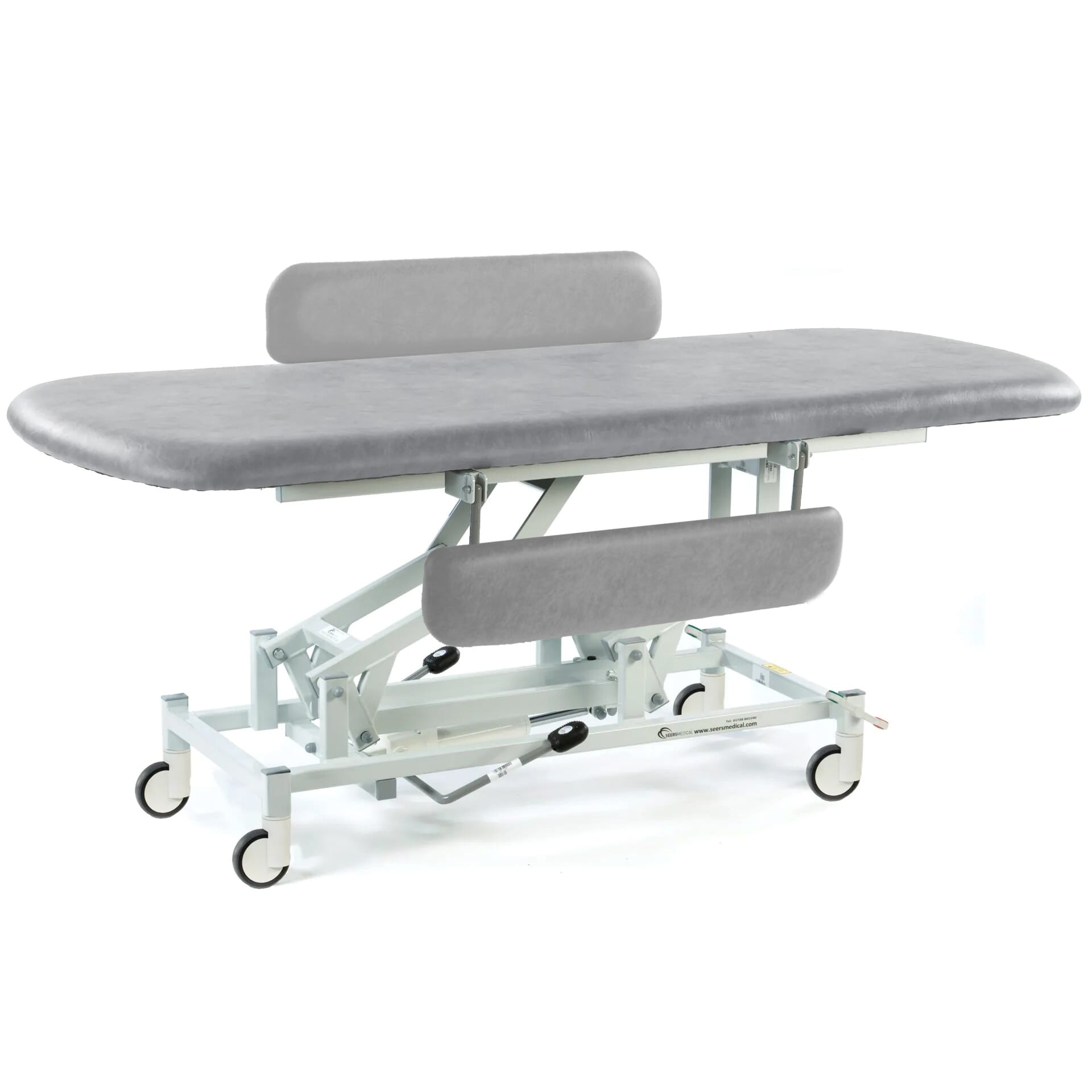 View Hydraulic Changing Table with Large Wheels Light Grey Padded 1840mm information