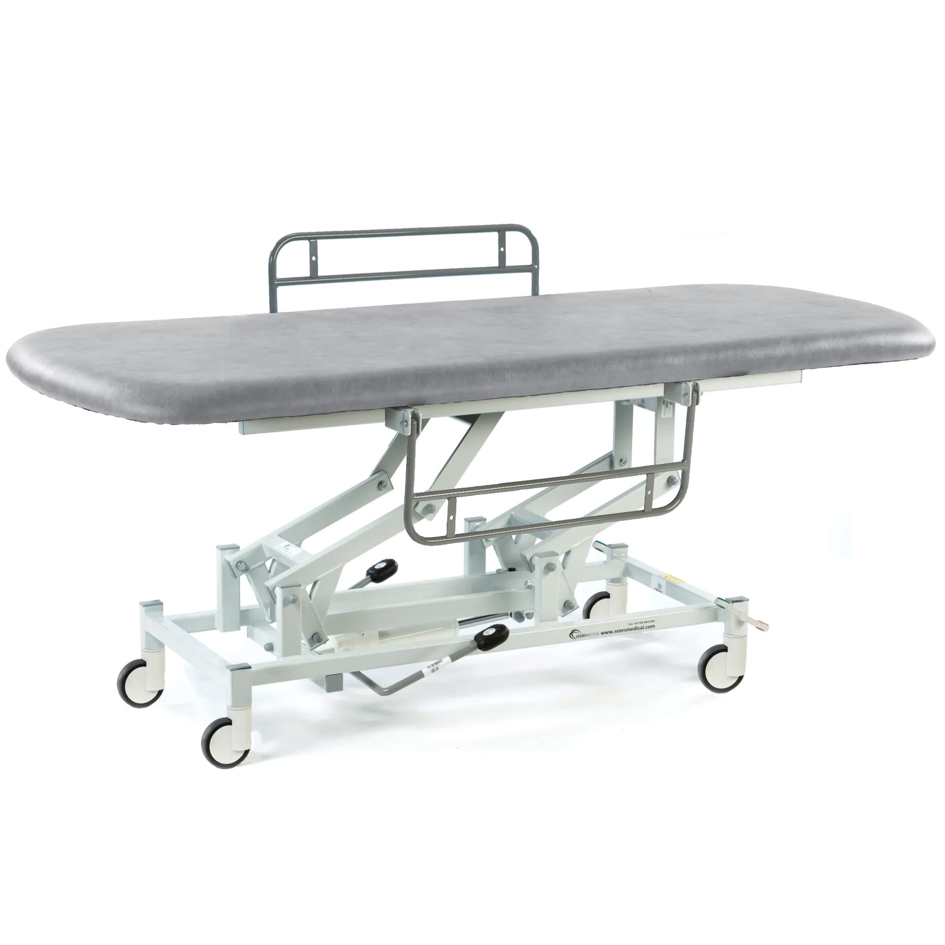 View Hydraulic Changing Table with Large Wheels Light Grey Painted 1840mm information