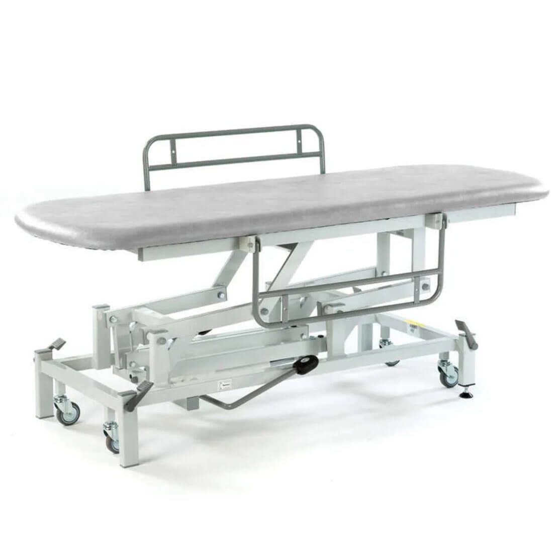 View Hydraulic Changing Table with Retractable Wheels Light Grey with Side Rails 152cm information
