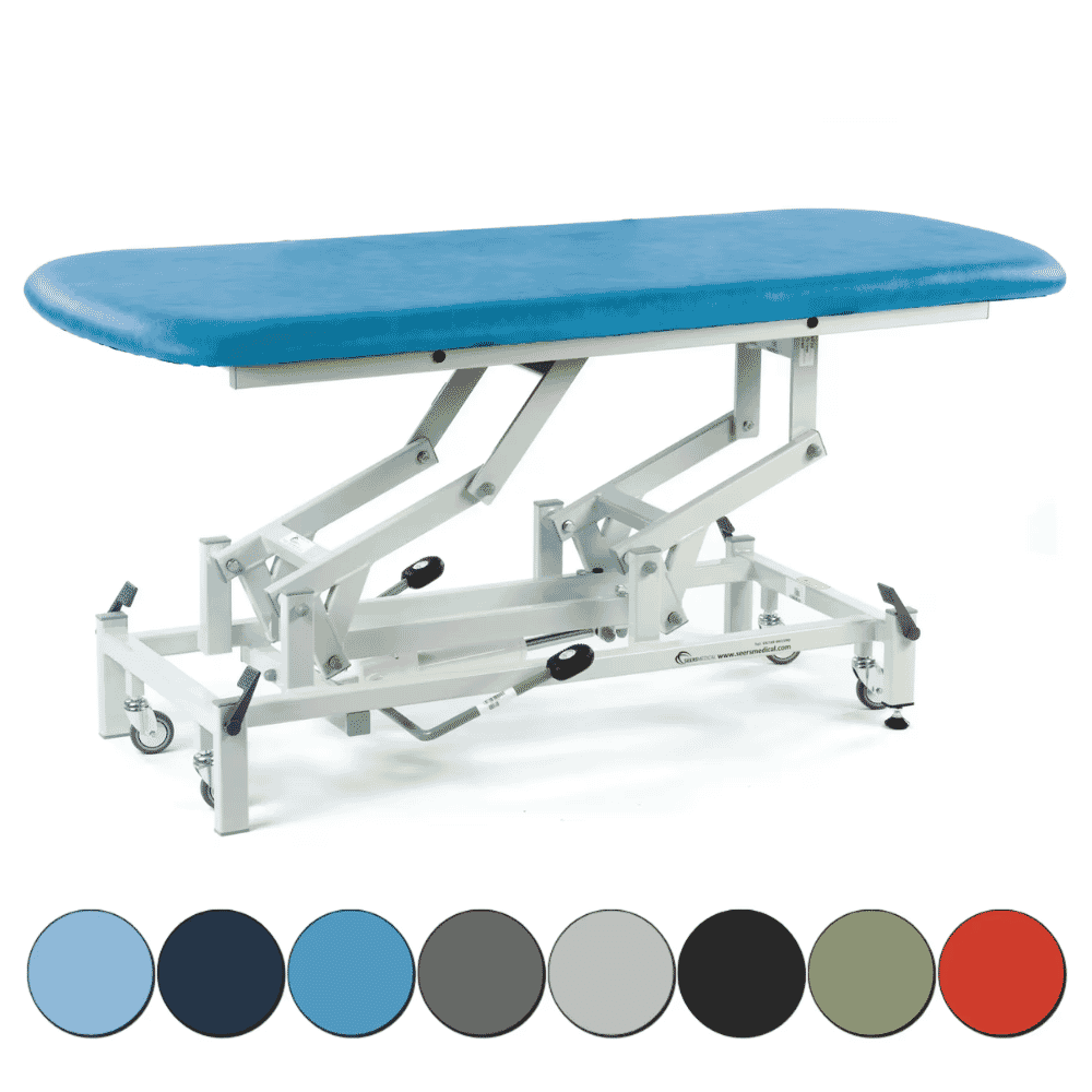 Hydraulic Therapy Hygiene Table with Retractable Wheels