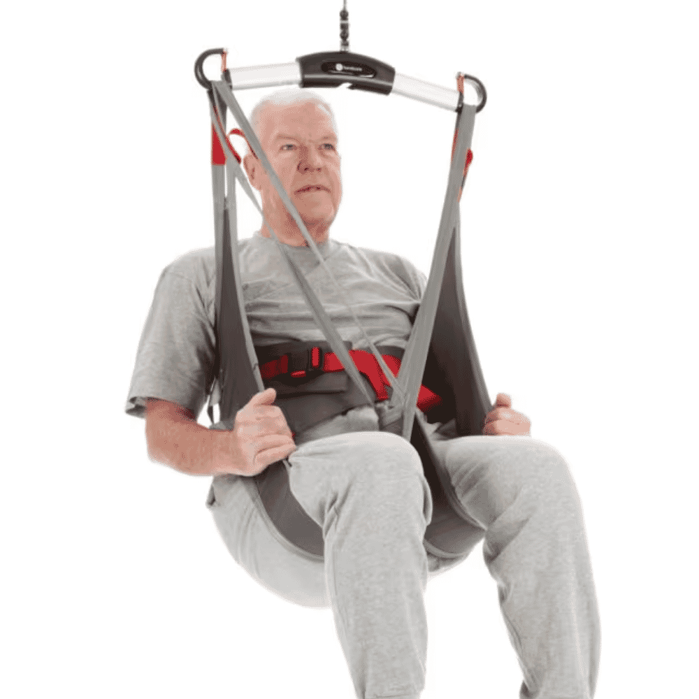 hygiene toileting sling with belt front