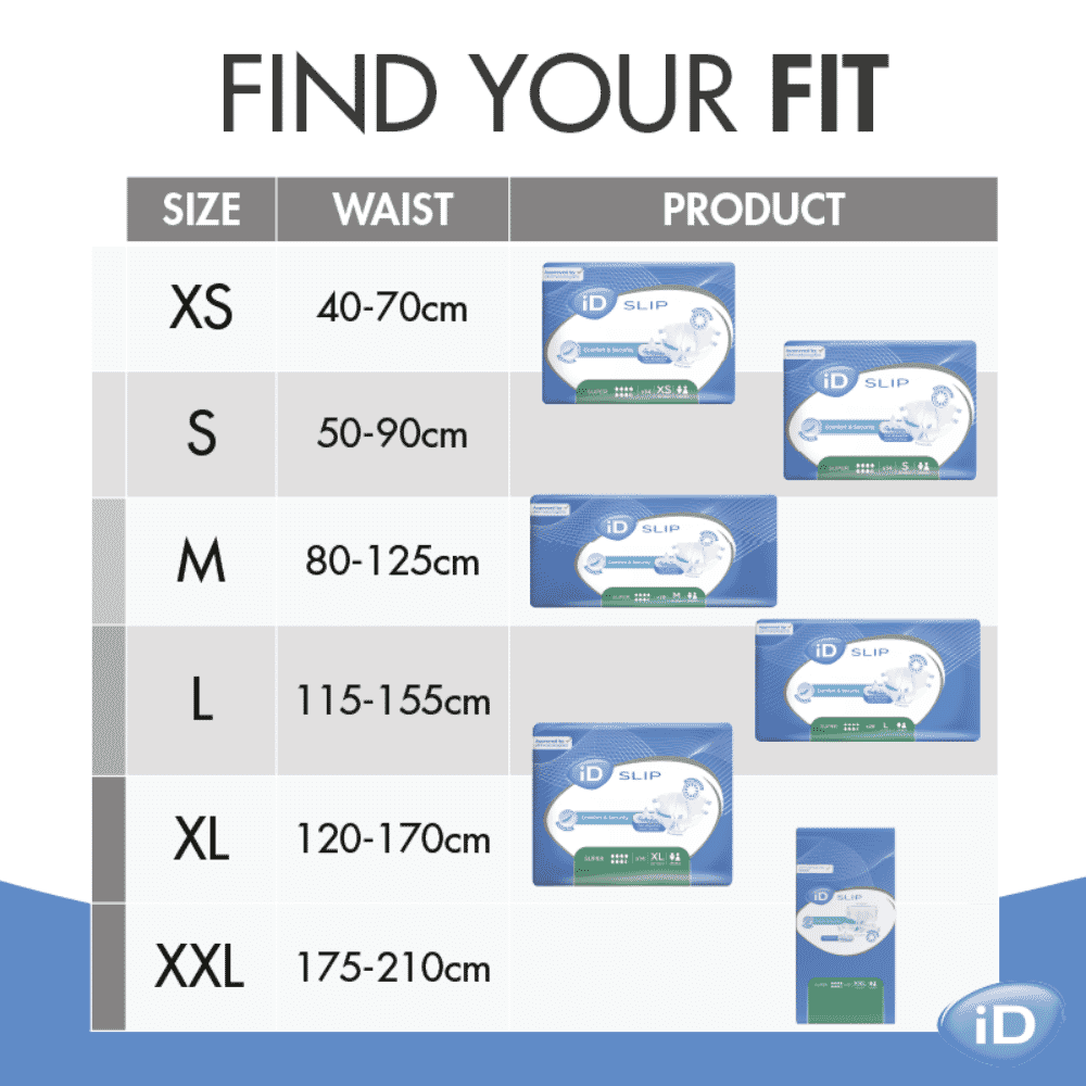id slip super size chart