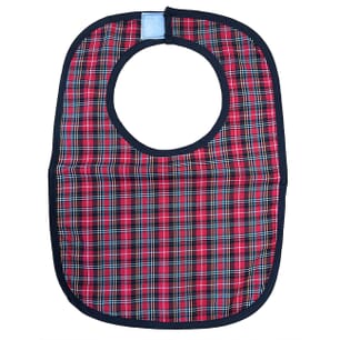 Tartan Bibs, Small - 3 Pack