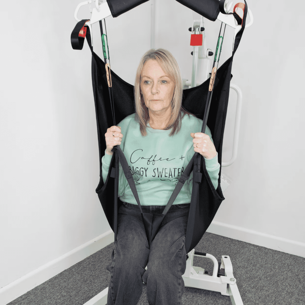 in chair hammock sling in use