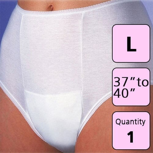 incontinence pouch pants large