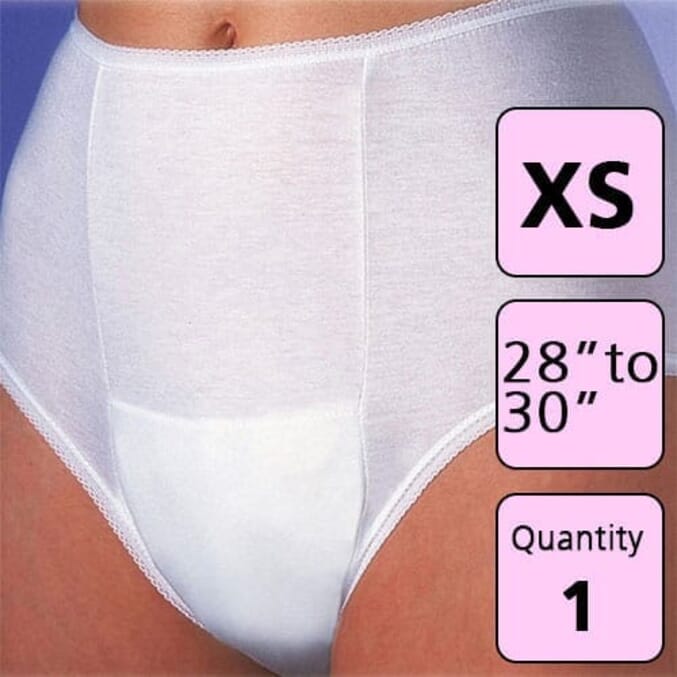incontinence pouch pants x small