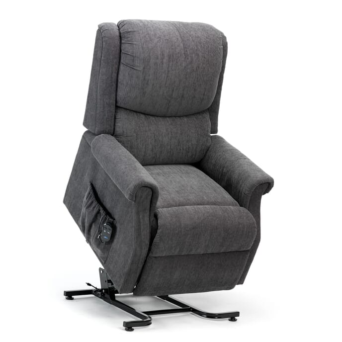 Indiana Rise and Recline Chair - Petite - Charcoal from Essential Aids