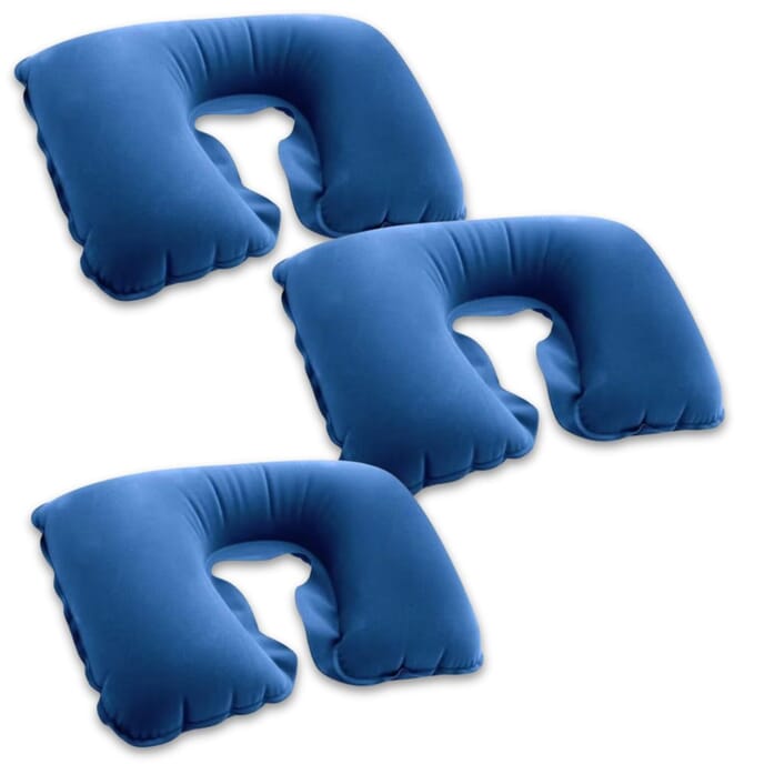 inflatable neck pillow pack of 3