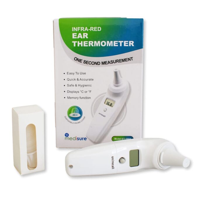 infra red ear thermometer box