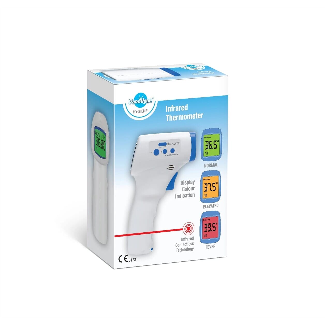 infrared forehead thermometer box