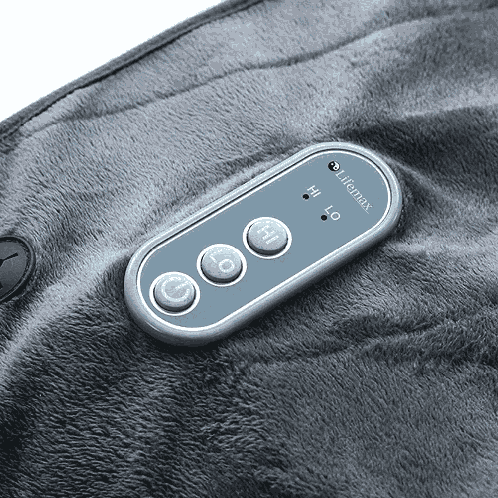 infrared heated lap blanket controls