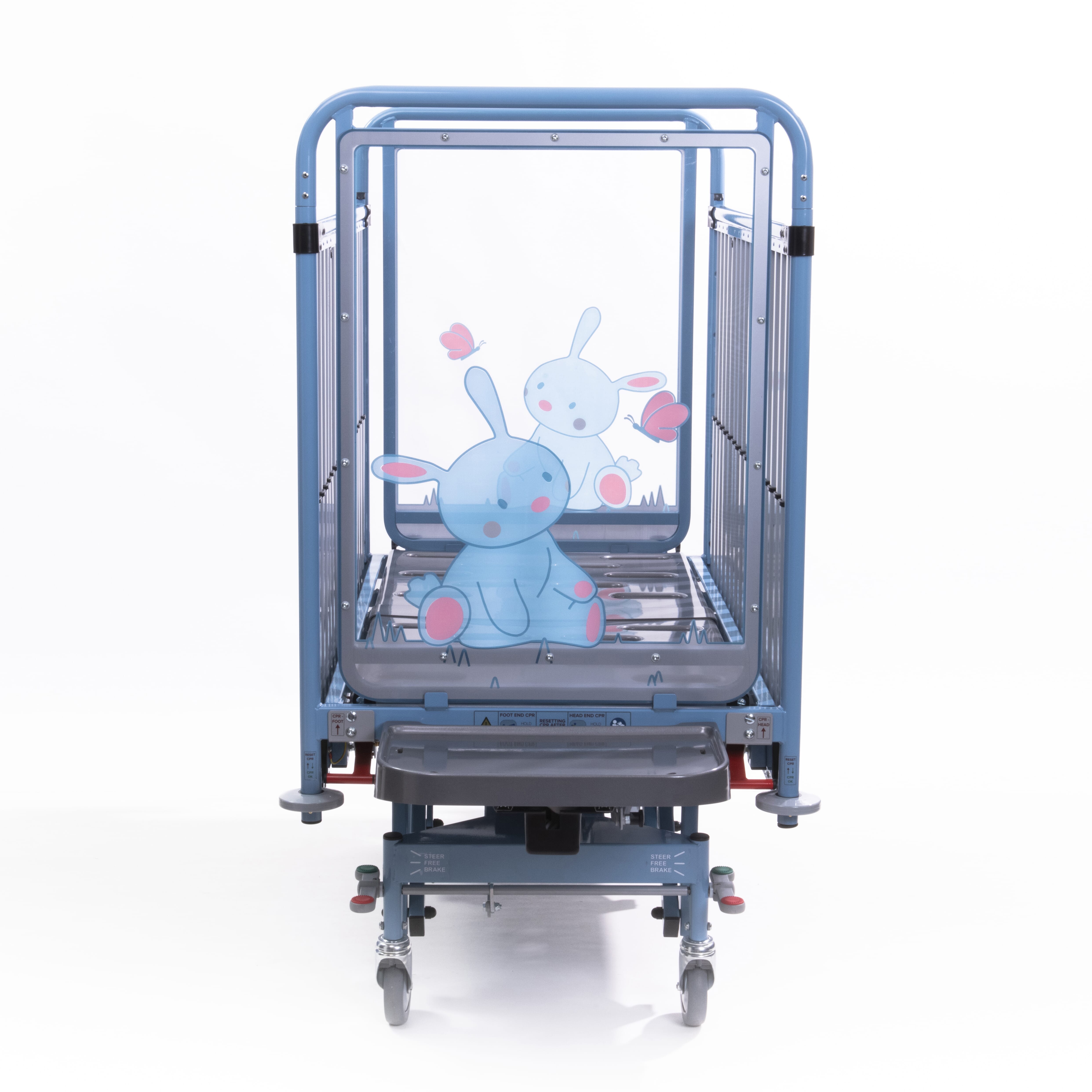 inspiration 2 cot with cpr and lullaby ve mattress front